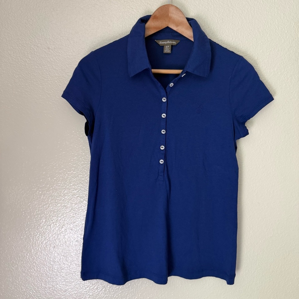 Tommy Bahama Women's Navy Button Down Shirt